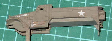 Here you can see some of the tools moulded onto the body. The entire chassis fits on afterwards, which is nice.